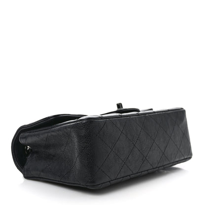 Chanel Crumpled Calfskin Quilted Mini Rectangular Flap So Black 4 of 9