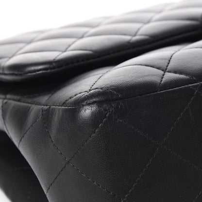 Chanel Lambskin Quilted Jumbo Double Flap Black 8 of 15