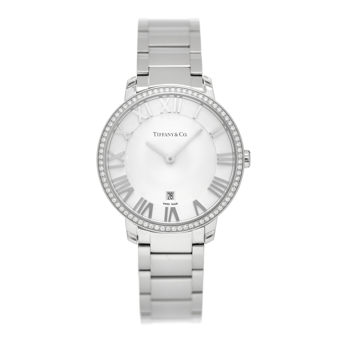 Stainless Steel Diamond Bezel 31mm Atlas 2-Hand Quartz Watch