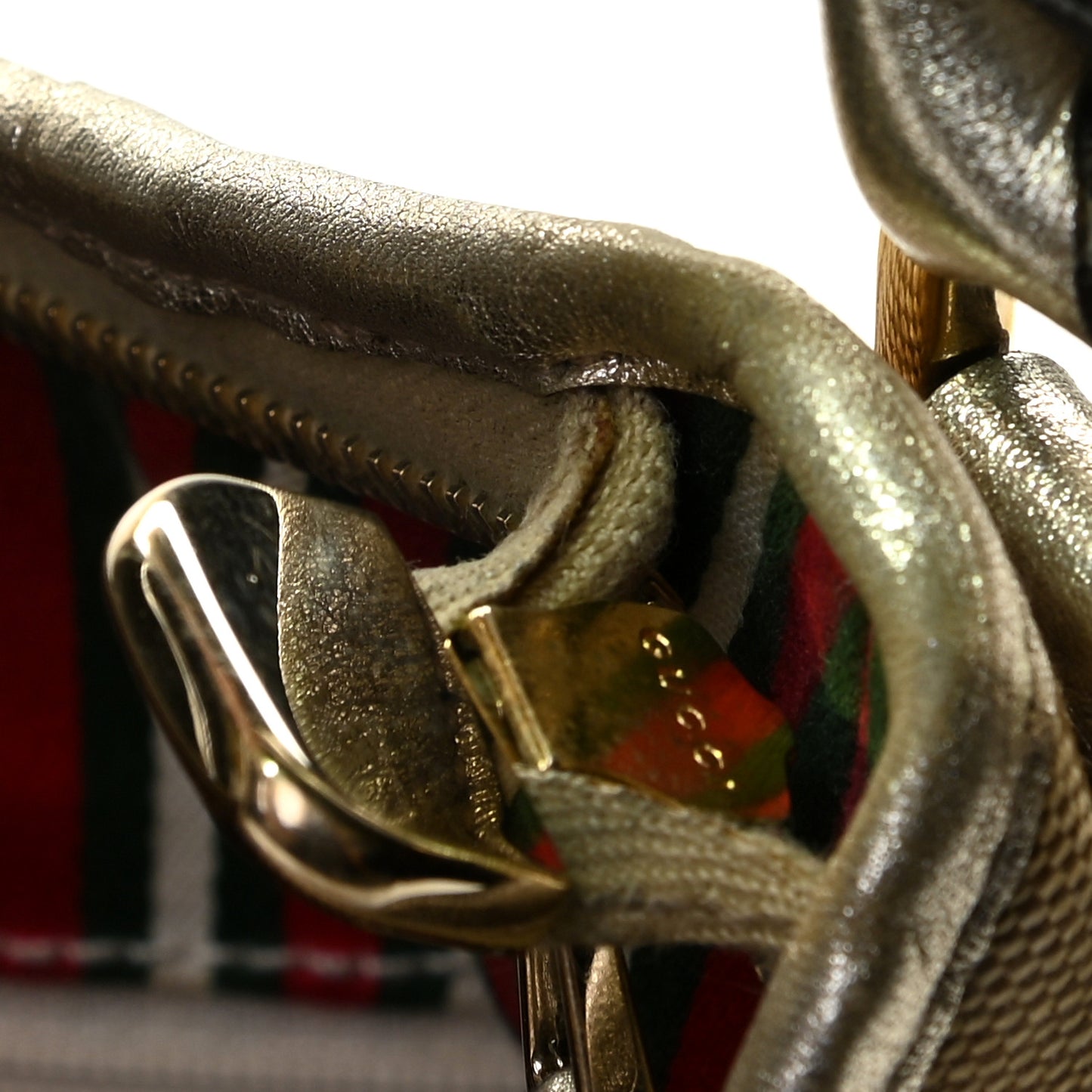 Monogram Medium Abbey D Ring Hobo Gold