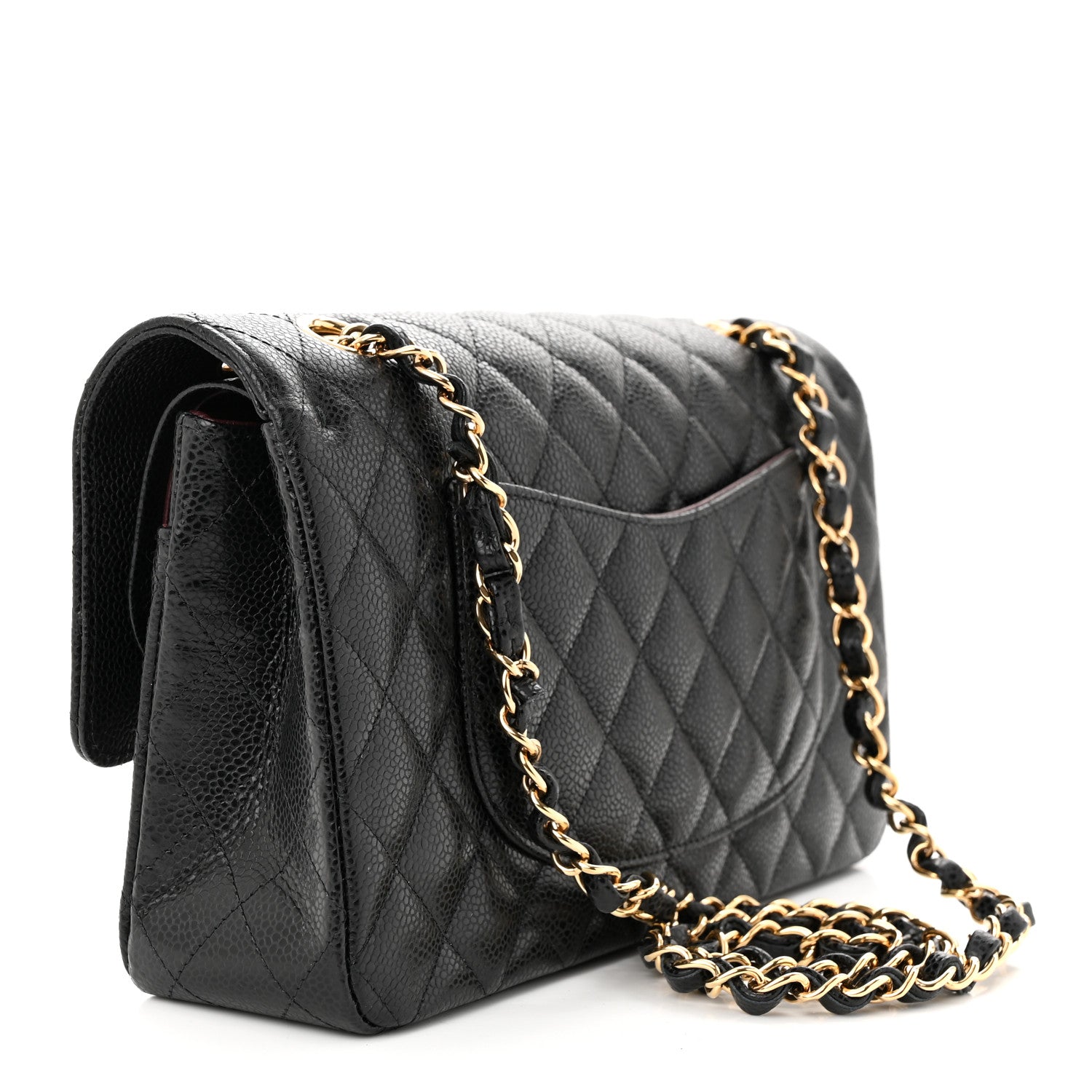 Chanel Caviar Quilted Medium Double Flap Black 3 of 11