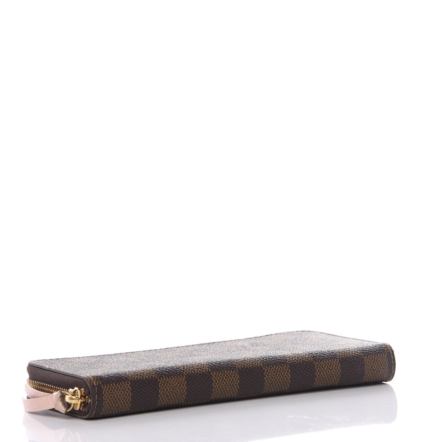 Damier Ebene Clemence Wallet Rose Ballerine