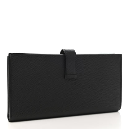 Hermes Epsom Monochrome Bearn Gusset Wallet Black 3 of 8