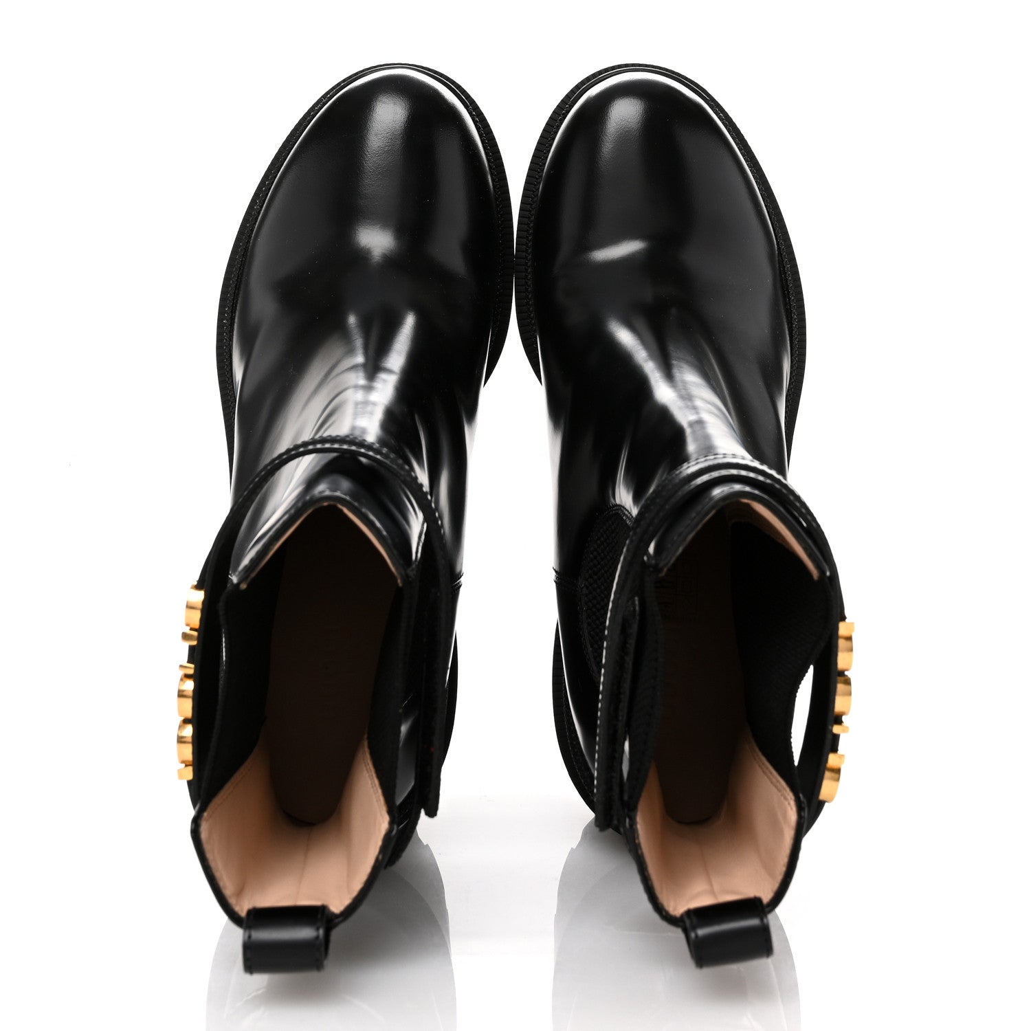 Gucci Magnum Calfskin Logo Ankle Boots 40 Black 2 of 11