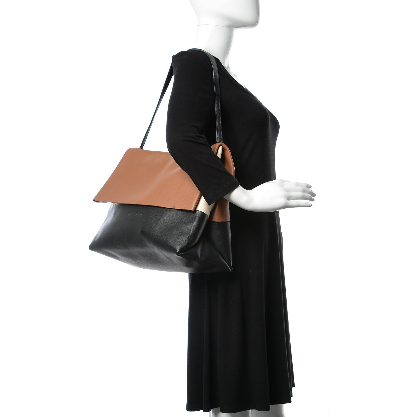 Calfskin All Soft Shoulder Bag Tan