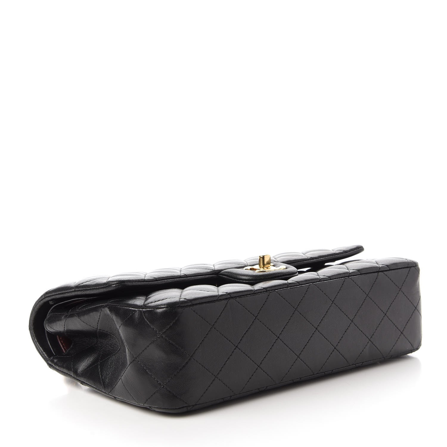 Chanel Lambskin Quilted Medium Double Flap Black 4 of 10
