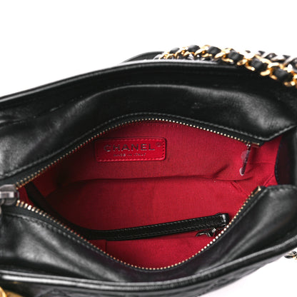 Chanel Aged Calfskin Quilted Small Gabrielle Hobo Black 5 of 12