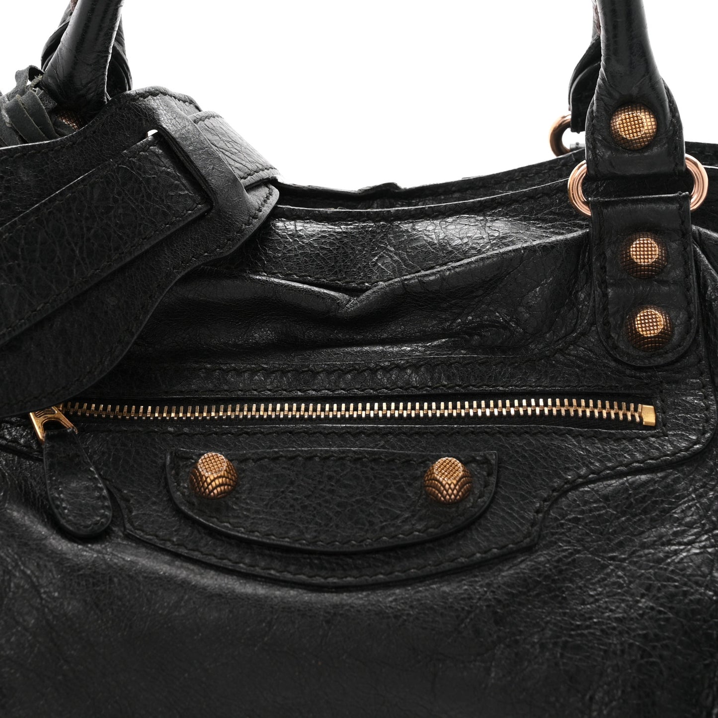 Agneau Giant 12 Rose Gold Hardware City Black