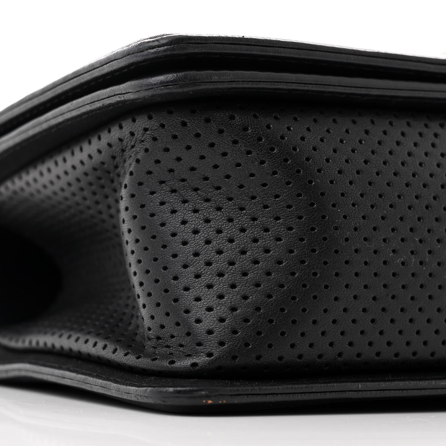Chanel Lambskin Perforated Medium Boy Flap Black 9 of 10