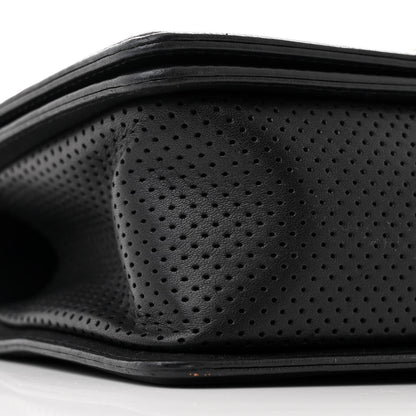 Chanel Lambskin Perforated Medium Boy Flap Black 9 of 10