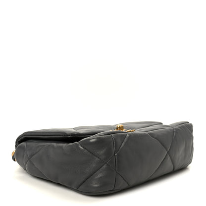 Chanel Lambskin Quilted Medium Chanel 19 Flap Dark Grey 4 of 10