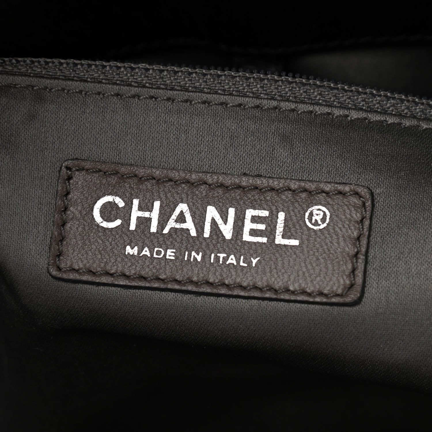 Chanel Lambskin East West Soho Shopper Black 6 of 10