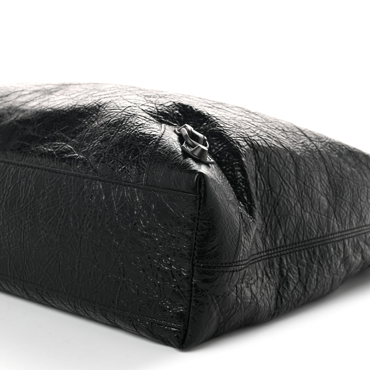 Arena Lambskin Classic Hardware Medium Le City Hobo Bag Black