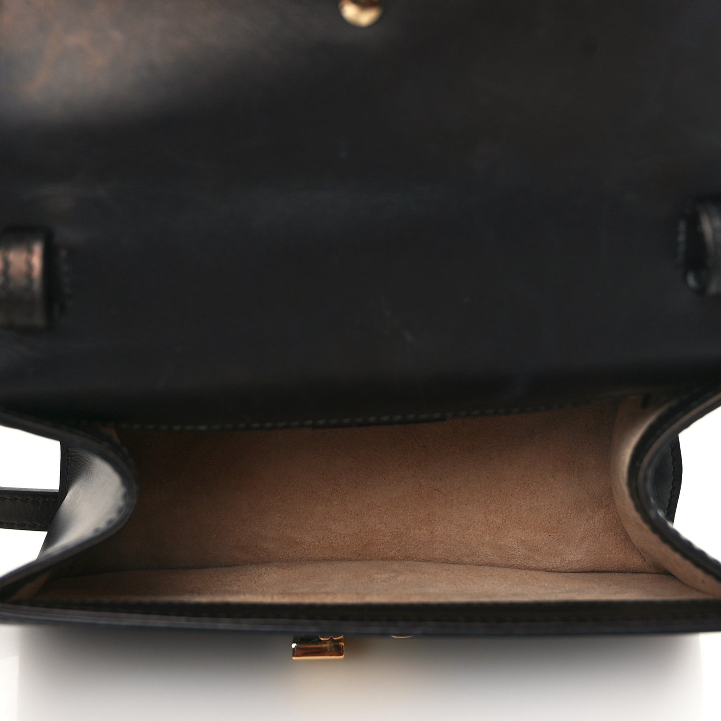 Calfskin Mini Sylvie Top Handle Bag Black