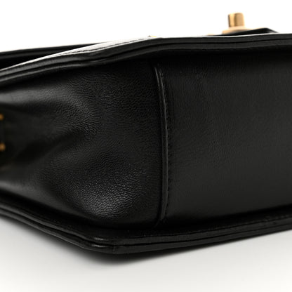 Chanel Lambskin Reversed Chevron Quilted Flap Black 9 of 11