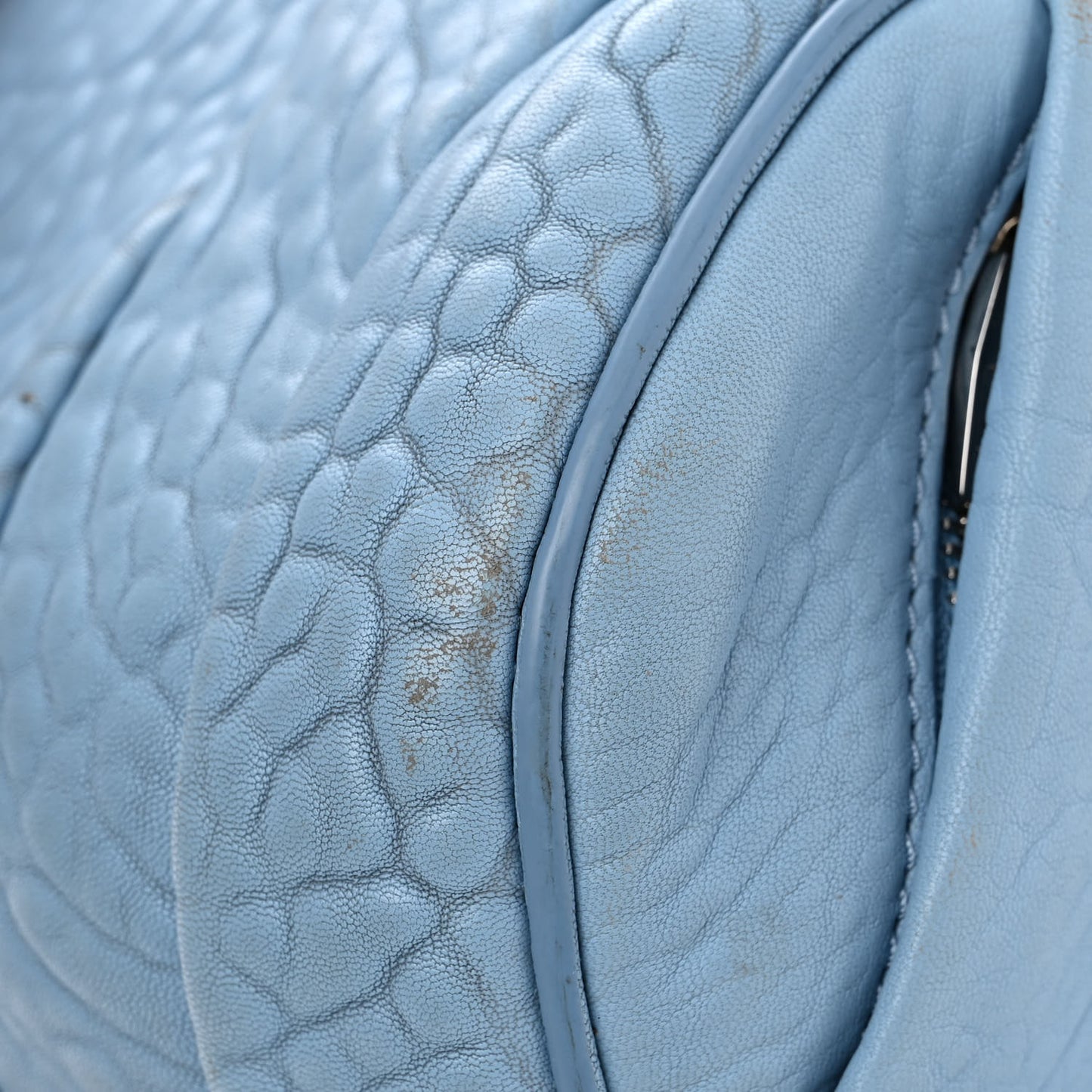 Pebbled Lambskin Mini Rockie Atlas Rhodium Hardware
