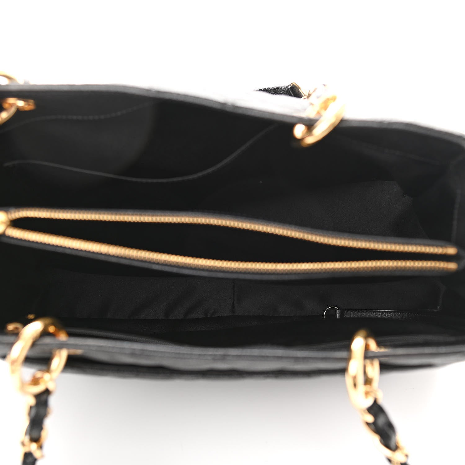 Chanel Caviar Quilted Grand Shopping Tote GST Black 5 of 10