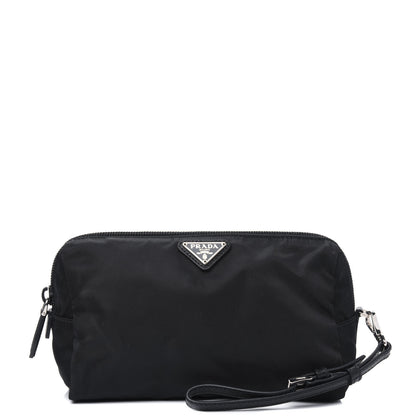 Prada Tessuto Nylon Saffiano Wristlet Black 1 of 13