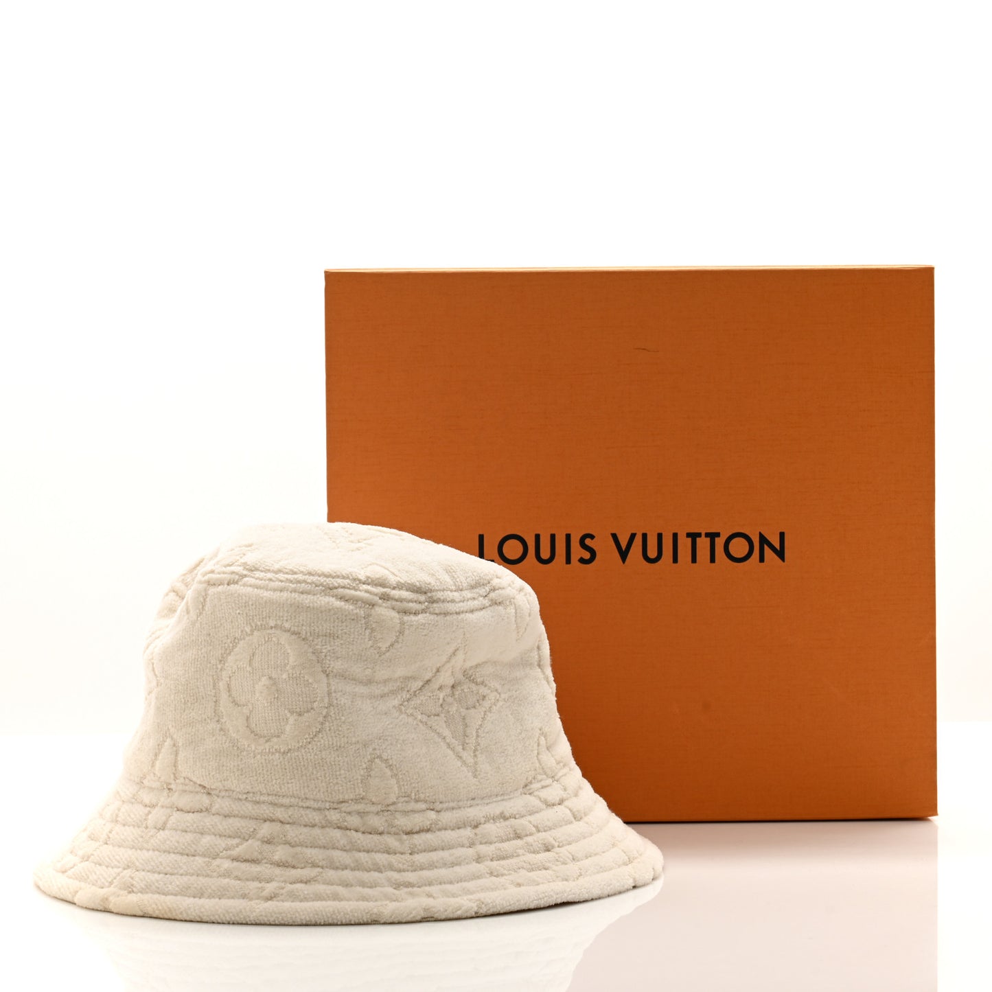 Monogram Cotton LVacation Reversible Hat M White