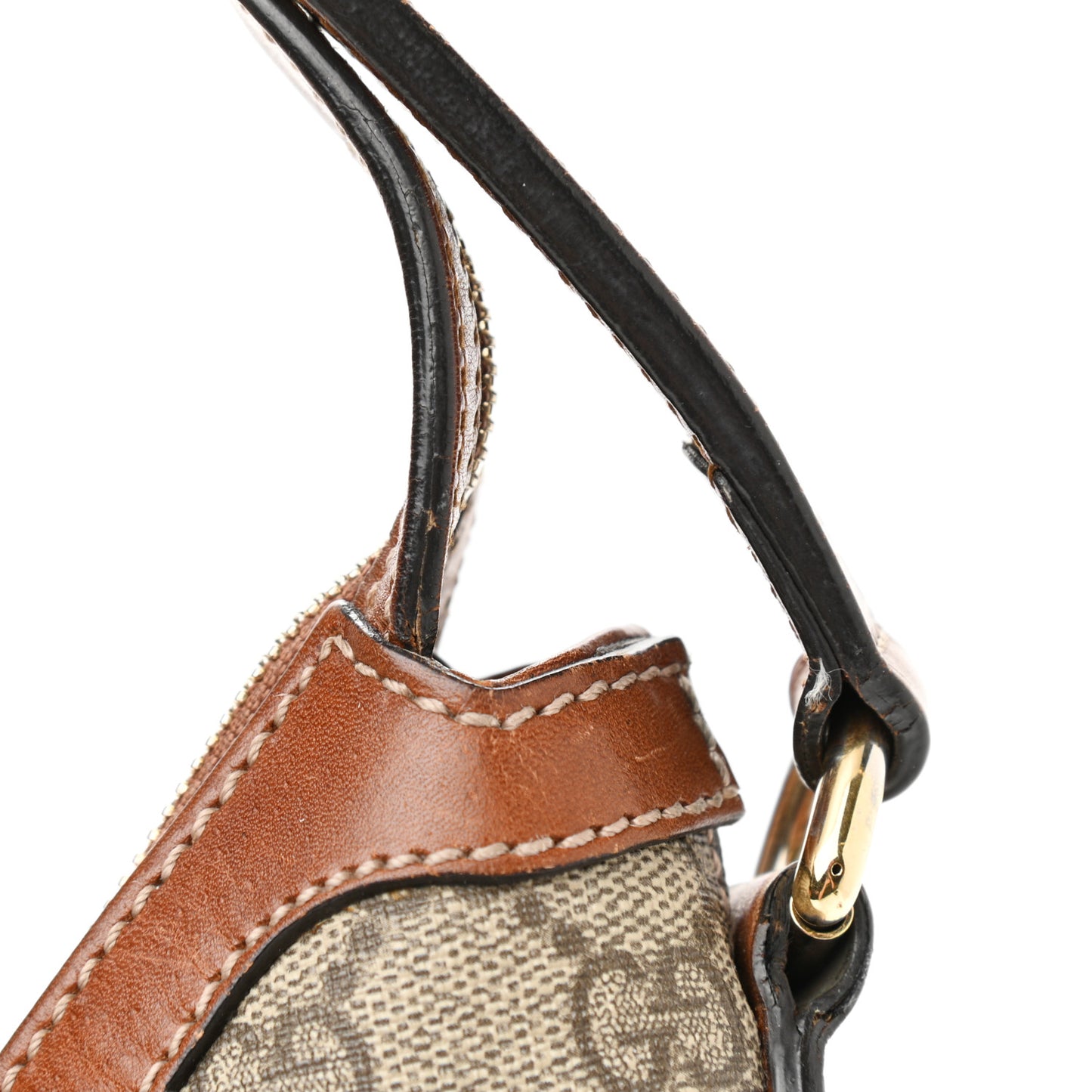 GG Supreme Monogram Linea A Hobo Brown