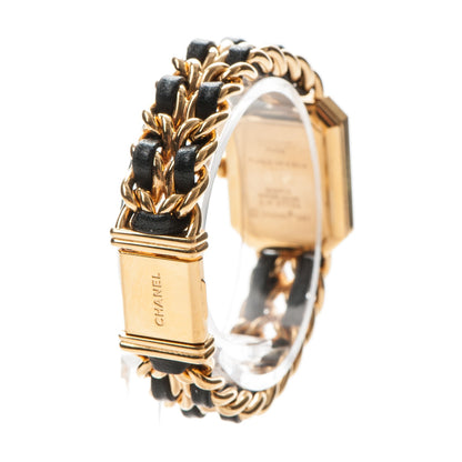 Chanel Stainless Steel Lambskin 20mm Chain Premiere Quartz Watch Gold M 3 of 8