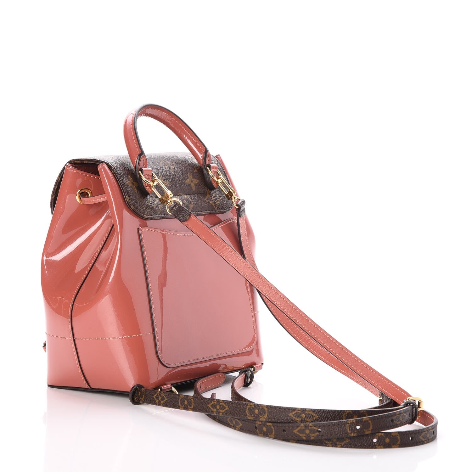Louis Vuitton Patent Monogram Hot Springs Backpack Vieux Rose 3 of 7