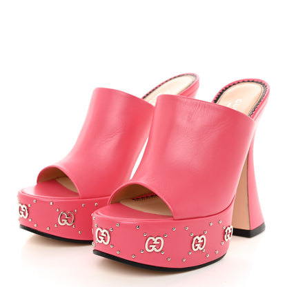 Gucci Malaga Kid Janaya 150mm Platform Sandals 37 Rhodamine Pink 3 of 9