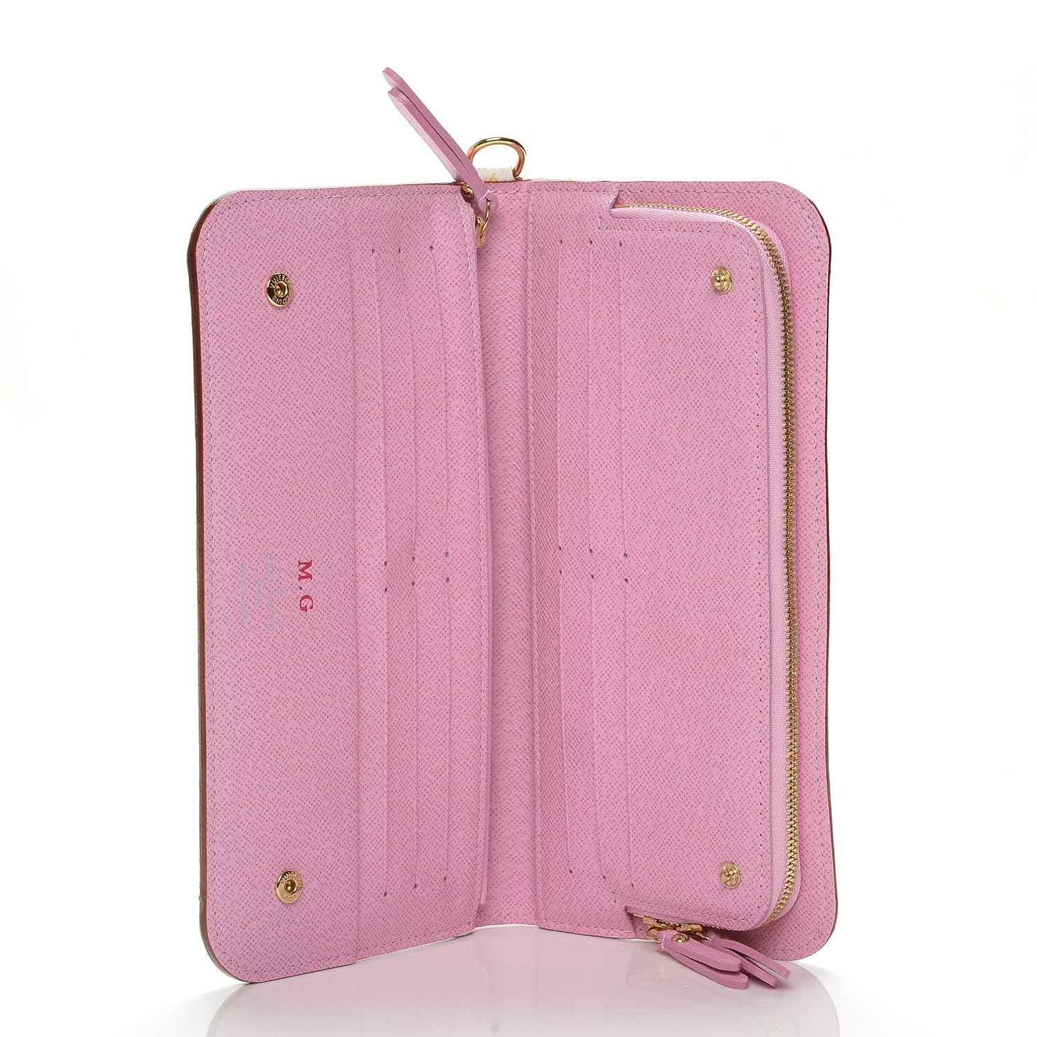 Louis Vuitton Monogram Multicolor Insolite Wallet White Litchi 5 of 6