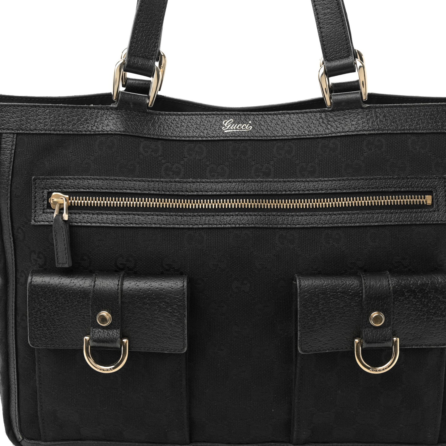 Monogram Abbey D Ring Tote Black