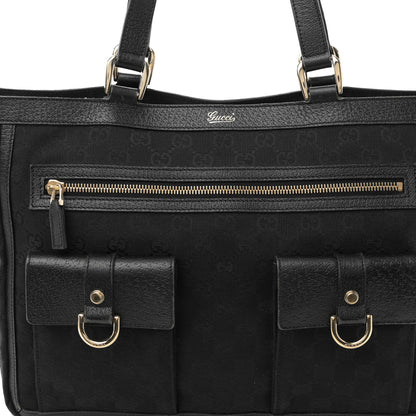 Gucci Monogram Abbey D Ring Tote Black 8 of 13