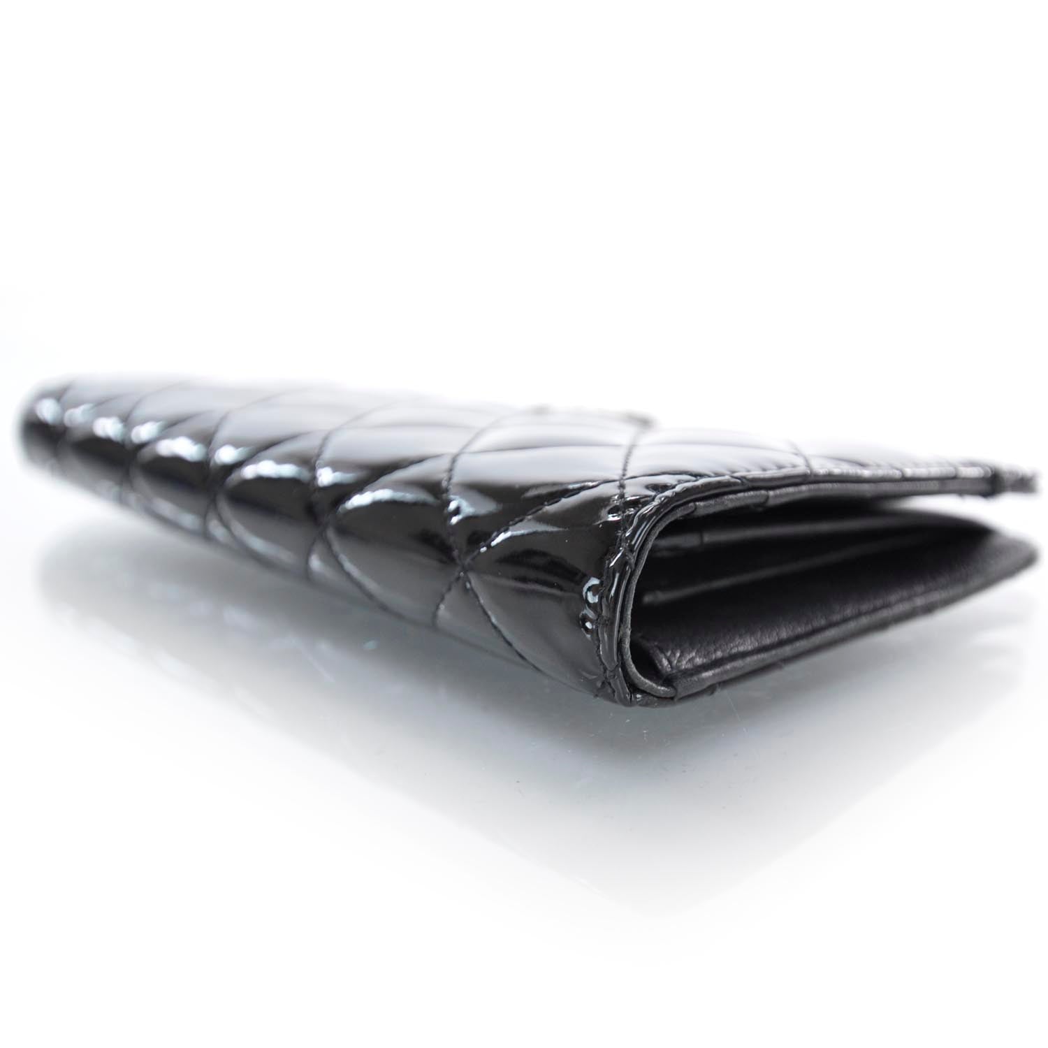 Chanel Patent Yen Wallet Black 3 of 10