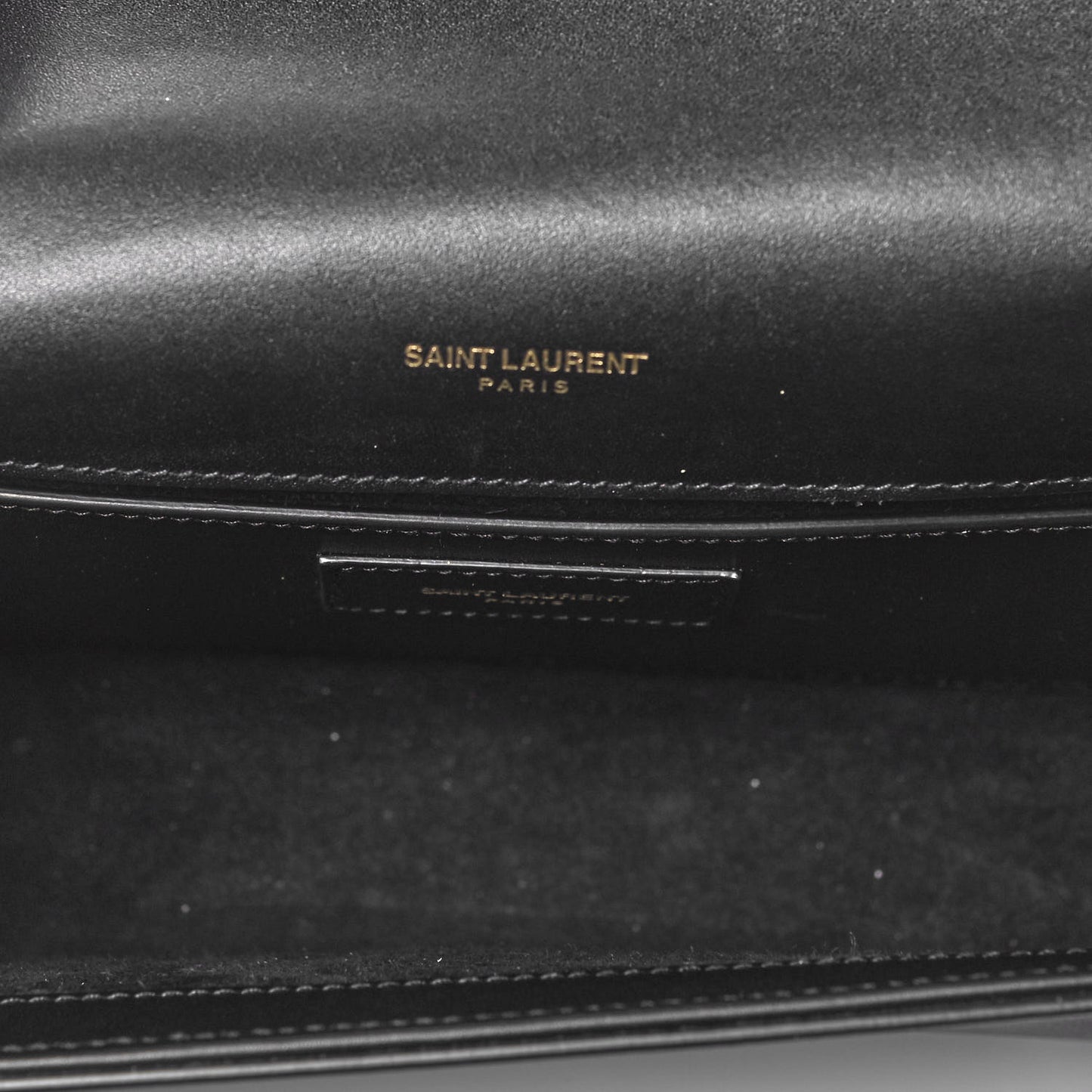 Calfskin Small Classic Monogram Kate Tassel Satchel Black