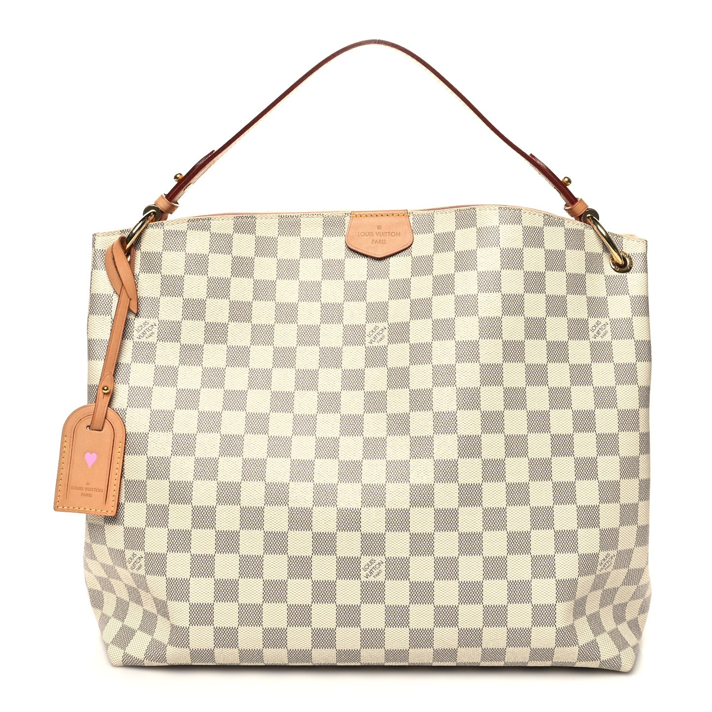 Damier Azur Graceful MM Rose Ballerine