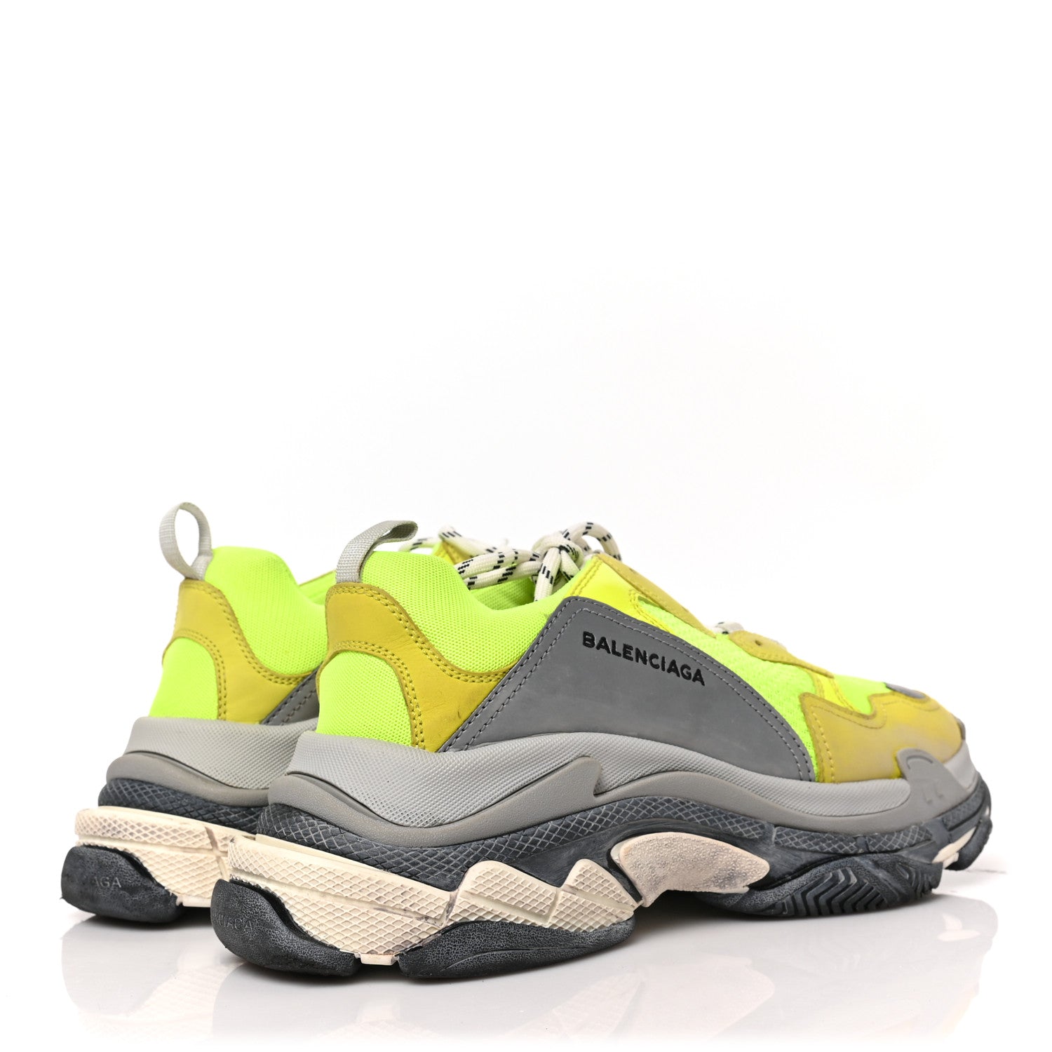 Balenciaga Fabric Mesh Mens Triple S Sneakers 43 Jaune Fluo 4 of 6