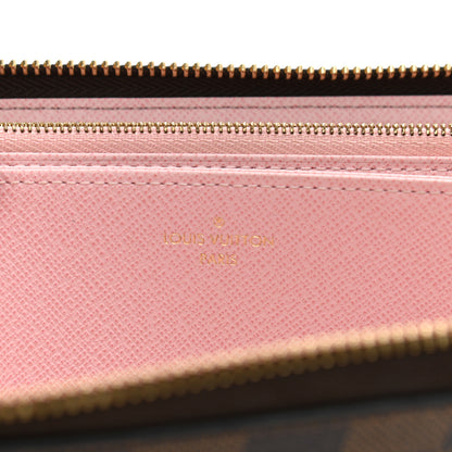 Louis Vuitton Damier Ebene Zippy Wallet Rose Ballerine 6 of 8