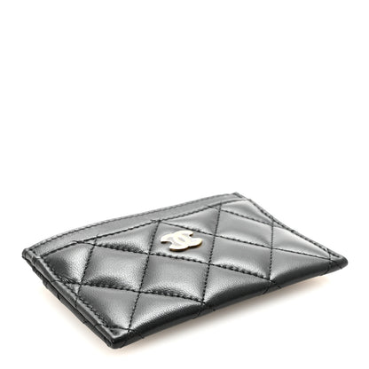 Chanel Lambskin Quilted Card Holder Black 4 of 9