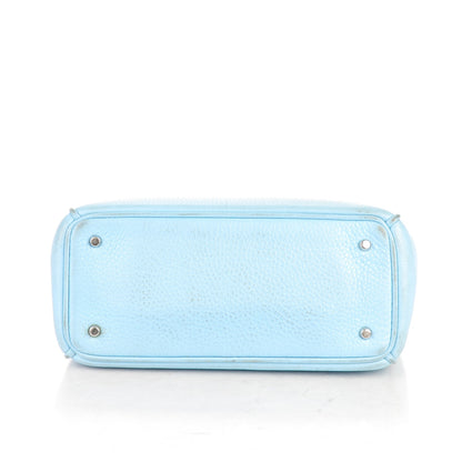 Christian Dior Bullcalf Small Diorissimo Tote Light Blue 5 of 16