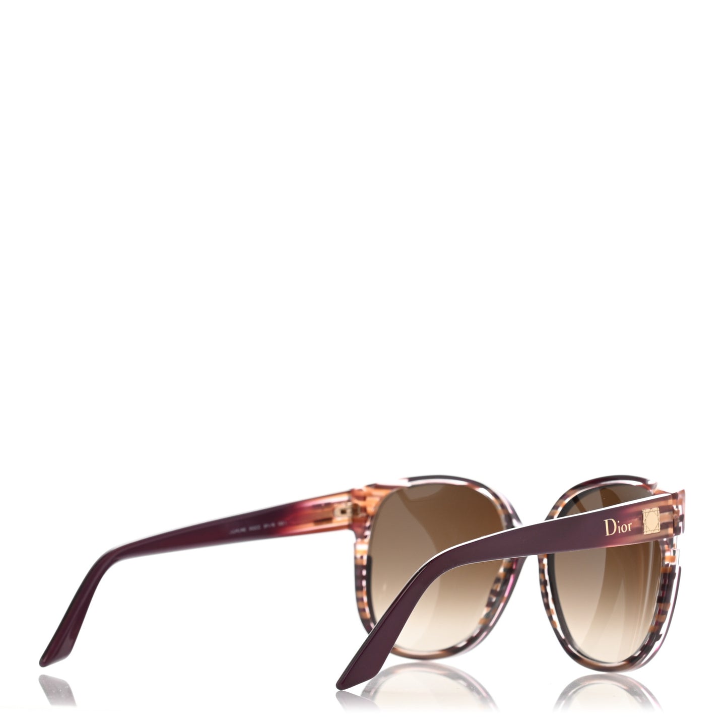 Acetate Diorline Sunglasses Burgundy