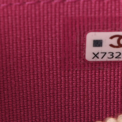Chanel Caviar Quilted Zip Card Holder Fuchsia 7 of 8
