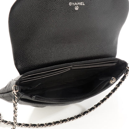 Chanel Caviar Half Moon Wallet On Chain WOC Black 8 of 8