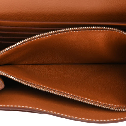 Hermes Evercolor Constance Wallet To Go Gold 7 of 12
