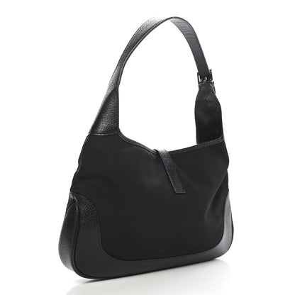 Gucci Canvas Small Jackie O Hobo Black 2 of 8