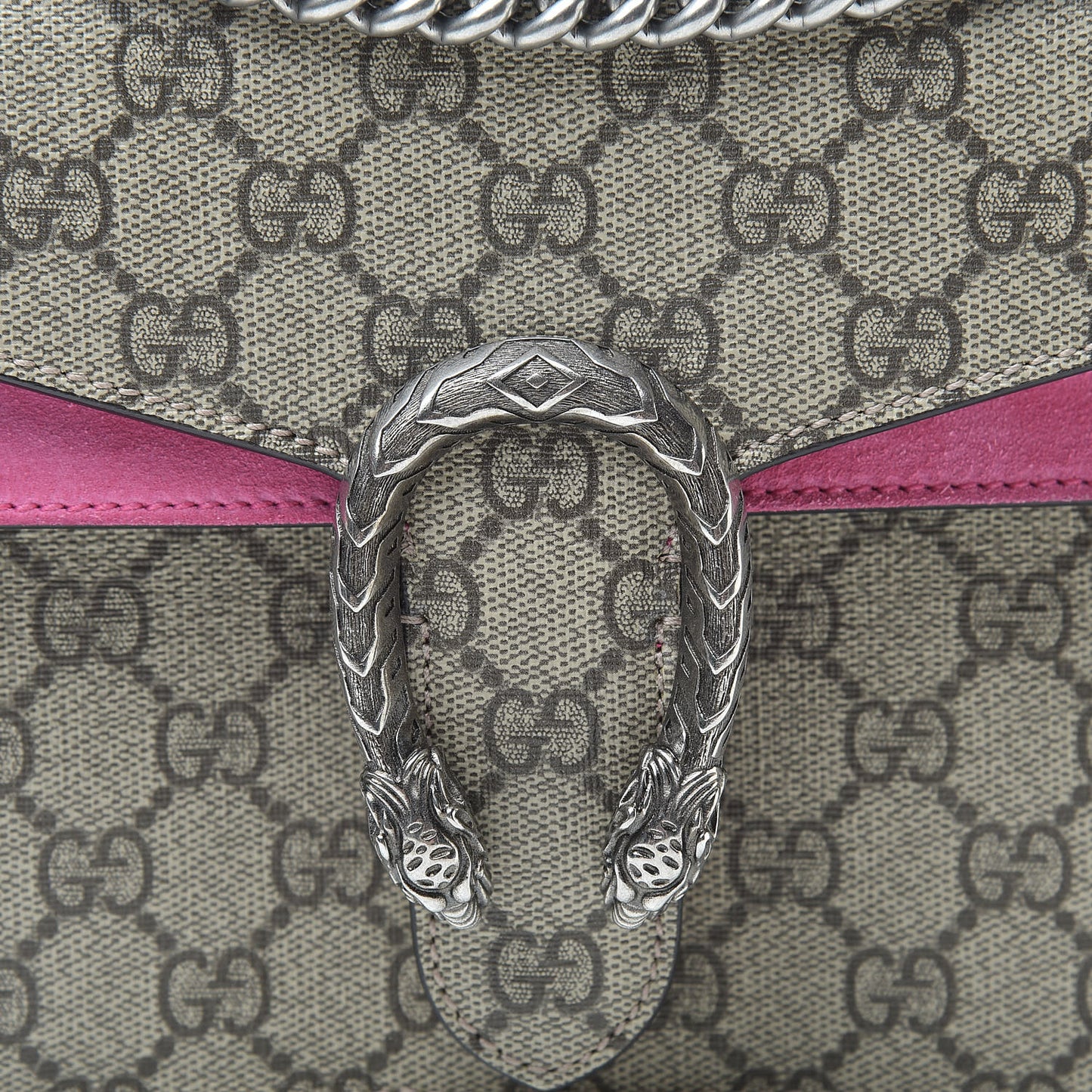 GG Supreme Monogram Mini Dionysus Shoulder Bag Pink