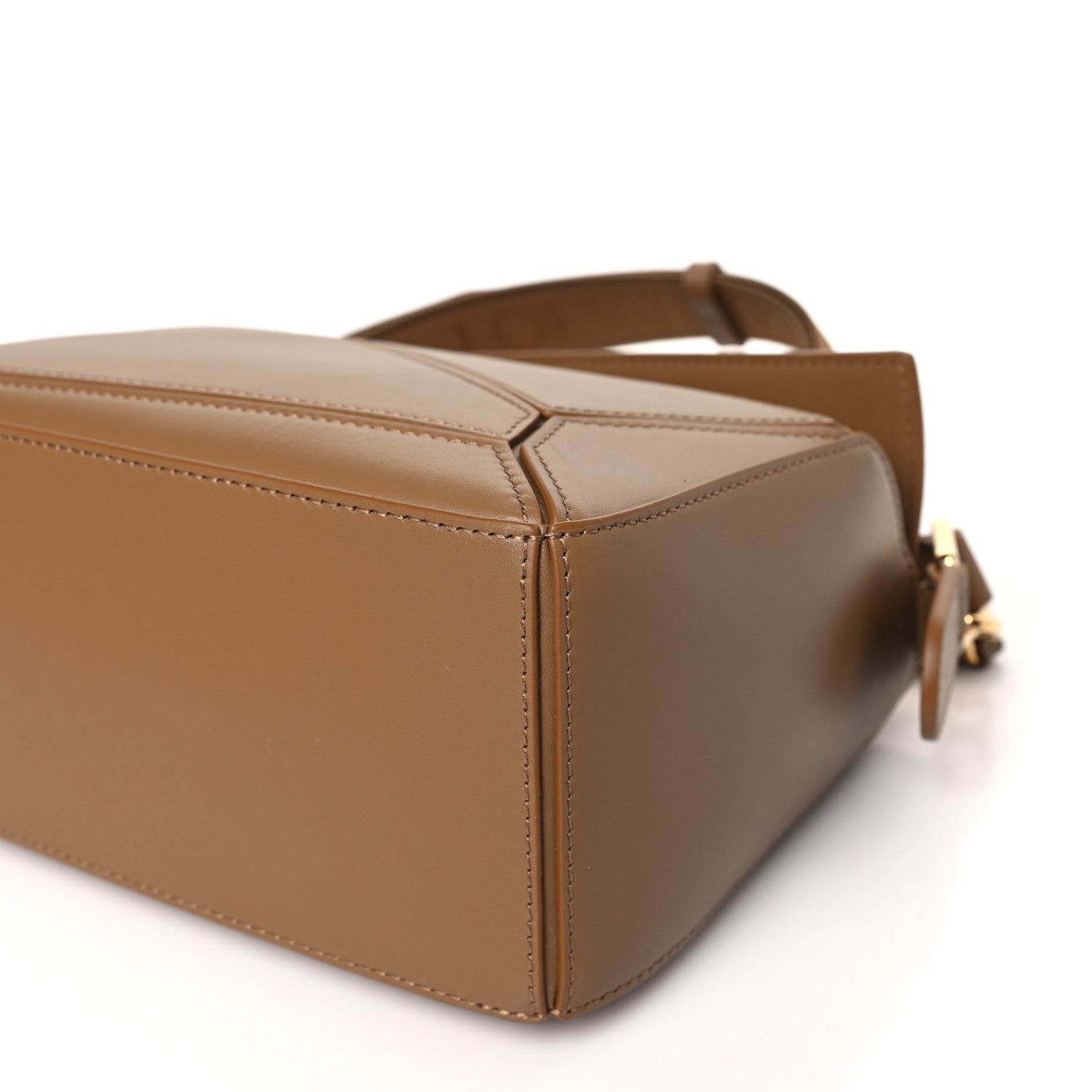 Loewe Satin Calfskin Small Puzzle Bag Oak 8 of 8
