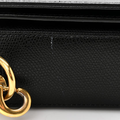 Saint Laurent Textured Calfskin Medium Classic Monogram Universite Bag Black 11 of 11