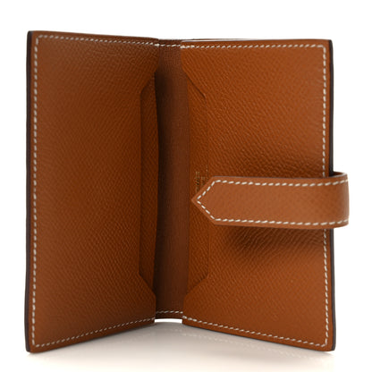 Hermes Epsom Bearn Card Holder Wallet Gold 5 of 7