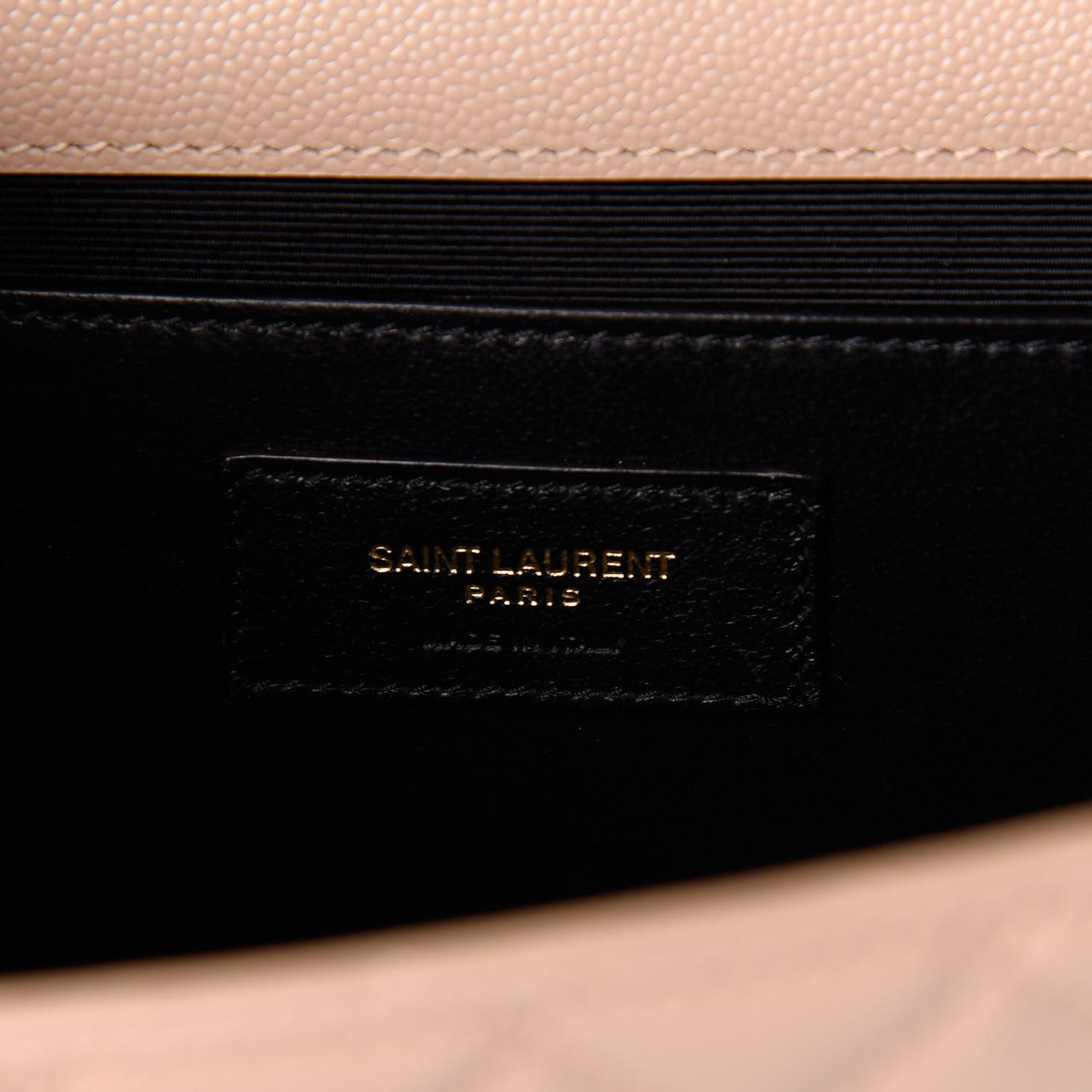 Grain De Poudre Textured Mixed Matelasse Medium Triquilt Monogram Satchel Dark Beige