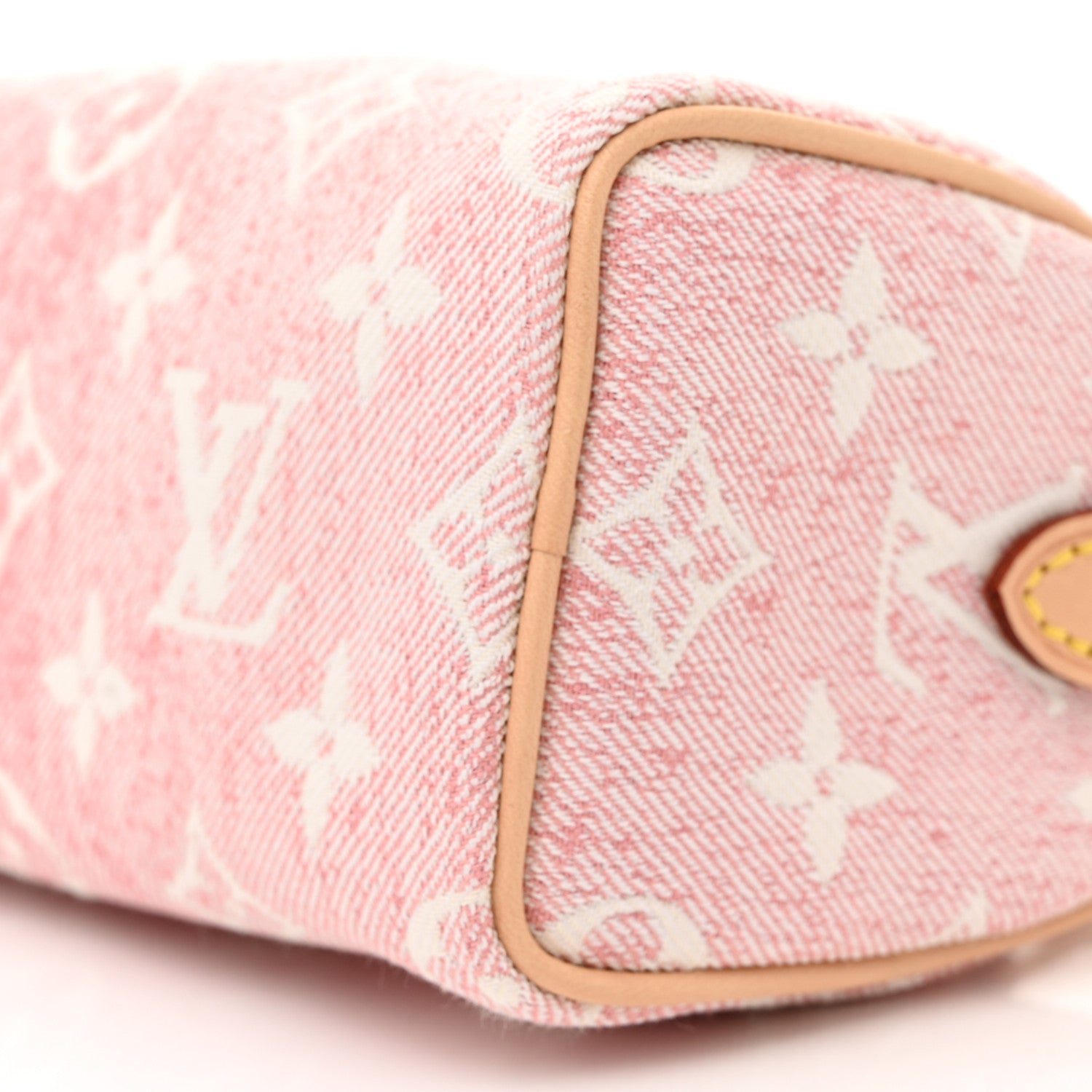Louis Vuitton Monogram Jacquard Denim Nano Speedy Bandouliere Pink 9 of 9