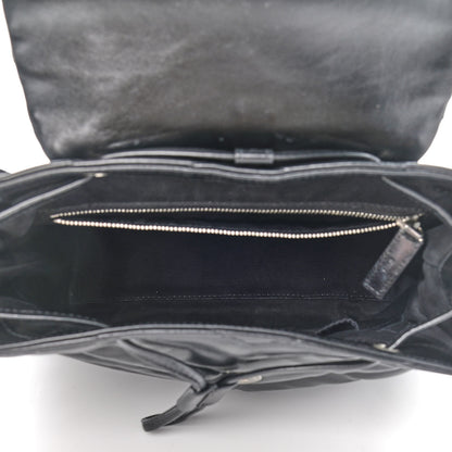 Saint Laurent Calfskin Y Quilted Monogram Small Loulou Backpack Black 5 of 12