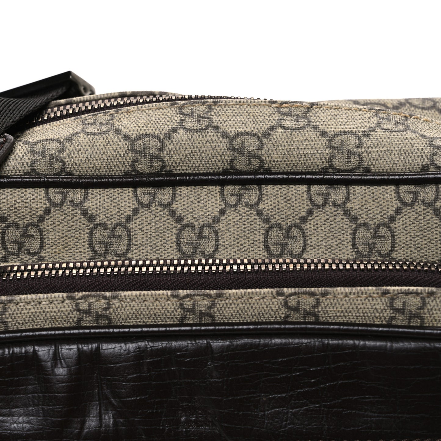 GG Plus Monogram Camera Bag Dark Brown